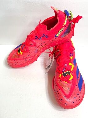 adidas Adizero Electric+ 2.0 Shades Lucid Red Baseball Cleats Size 8 JH9156